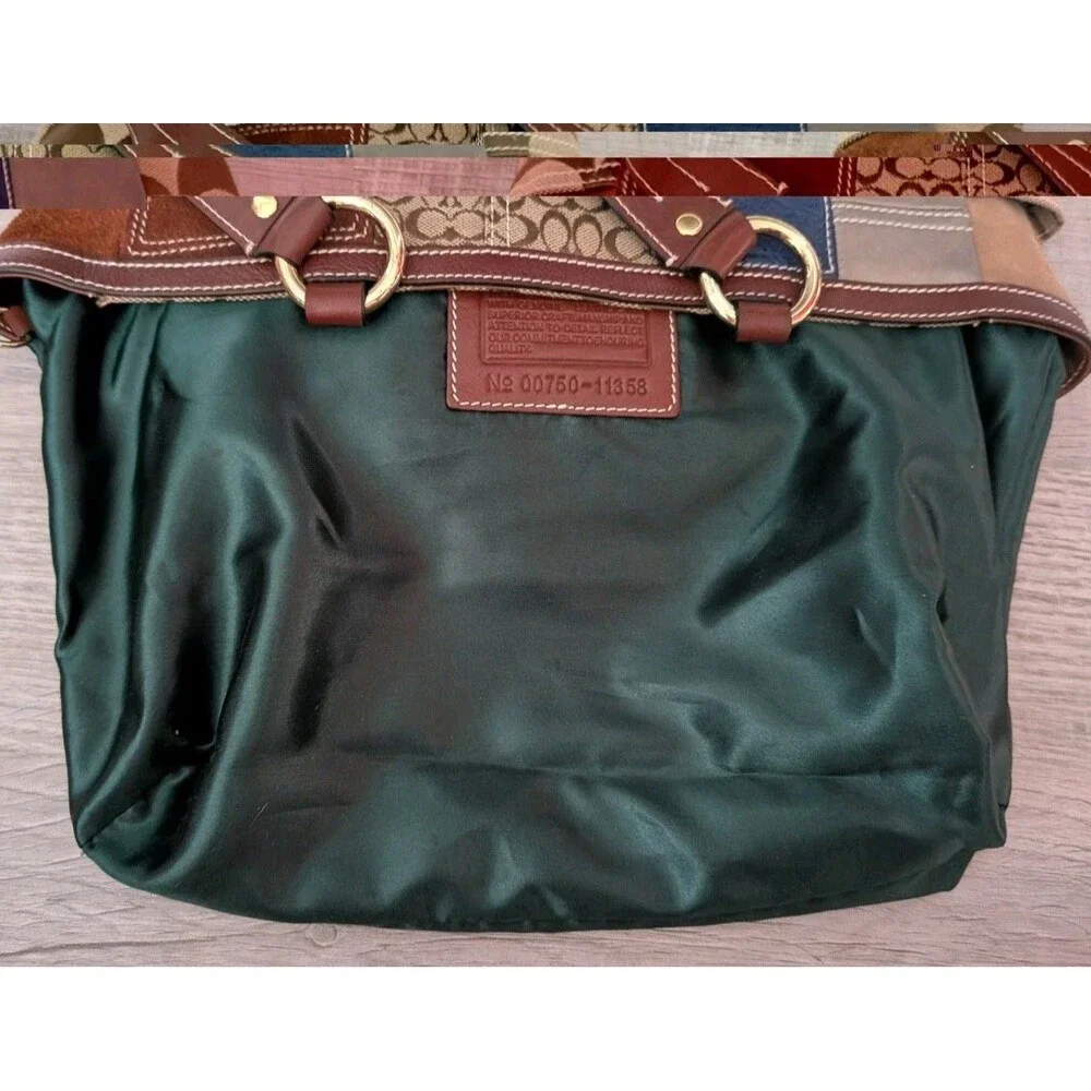 Y2K Coach Vintage Holiday Gallery Patchwork Shoulder Bag Tote